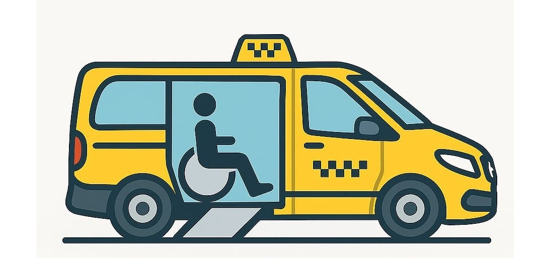 Abholservice mit Schild